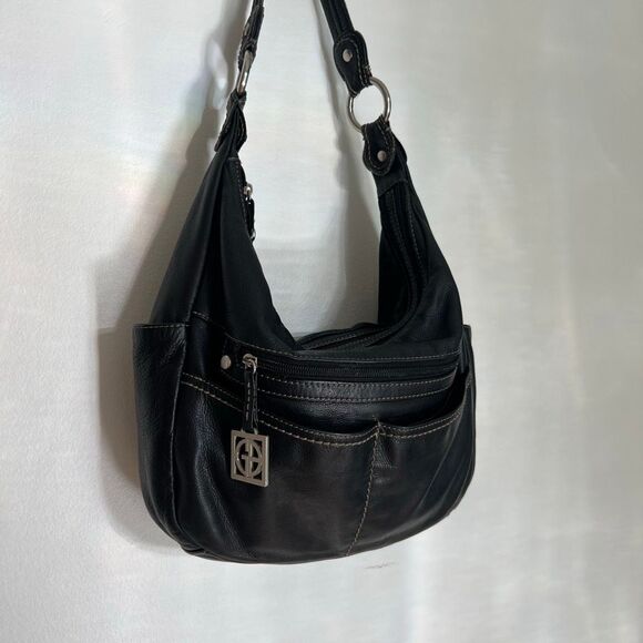 Giani Bernini Y2K slouch leather shoulder bag - Picture 1 of 14